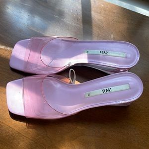 Zara pink heels size 39